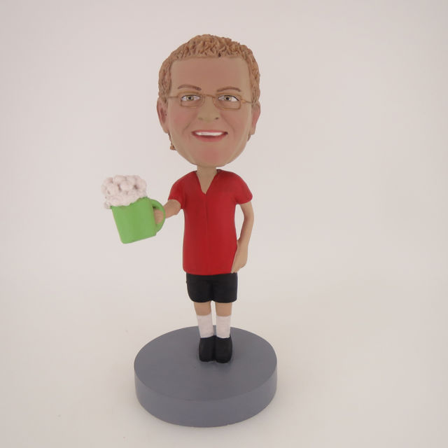 Picture of Custom Bobblehead Doll: Man With A Cup Of Beer