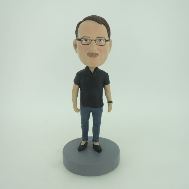 Picture of Custom Bobblehead Doll: Man With Casual TShirt