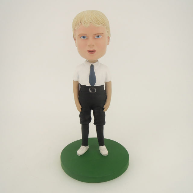 Picture of Custom Bobblehead Doll: Man With White TShirt And Short Jeans