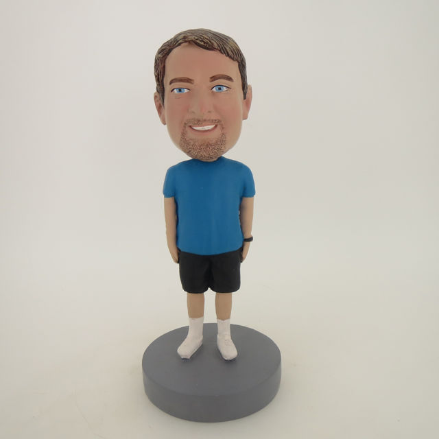 Picture of Custom Bobblehead Doll: Nice Looking Beard Casual Man