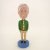 Picture of Custom Bobblehead Doll: Old Casual Man In Green With Tie