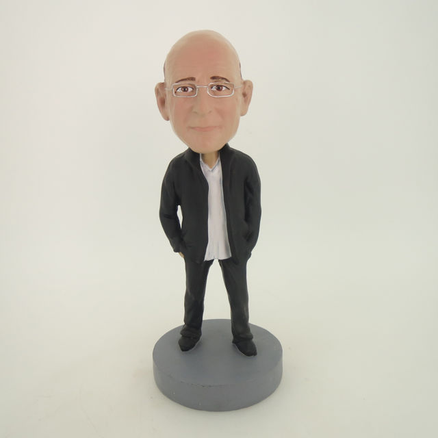 Picture of Custom Bobblehead Doll: Old Man In Black