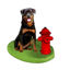Picture of Custom Bobblehead Doll: Pet Dog Rottweiler displaying Fire Hydrant