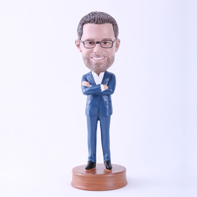 Picture of Custom Bobblehead Doll: Cool Man with Arms Folded