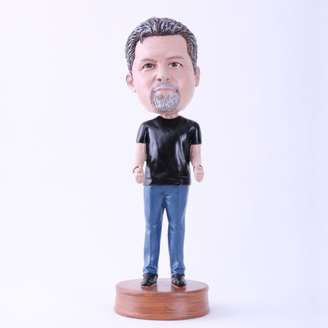 Picture of Custom Bobblehead Doll: Man Both Thumbs Up