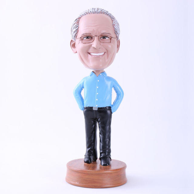 Picture of Custom Bobblehead Doll: Smiling Casual Boss