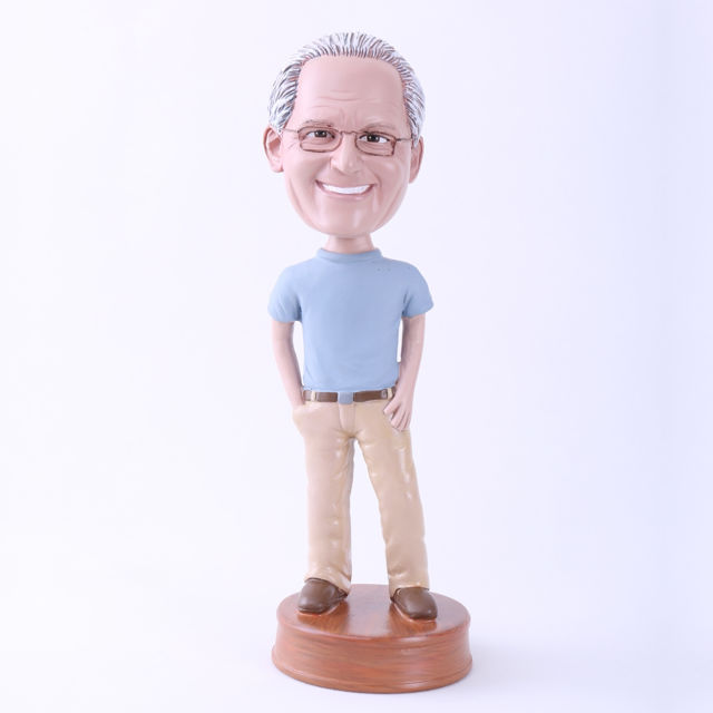 Picture of Custom Bobblehead Doll: Smiling Casual Daddy