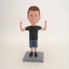 Picture of Custom Bobblehead Doll: Man Showing Muscle Posture