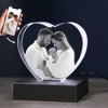 Picture of Custom Photo 3D Laser Crystal: Heart | Personalized 3D Photo Laser Crystal | Unique Gift for Birthday Wedding Christmas etc.
