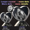 Picture of Custom Photo 3D Laser Crystal: Heart | Personalized 3D Photo Laser Crystal | Unique Gift for Birthday Wedding Christmas etc.