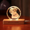 Picture of Custom Photo 3D Laser Crystal: Sphere With Light Base | Personalized 3D Photo Laser Crystal | Unique Gift for Birthday Wedding Christmas etc.