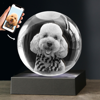 Picture of Custom 3D Laser Crystal Ball  - Laser Etched Photo in a Ball  Memory Gifts For Dad Mom Children Parents