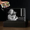 Picture of Custom Photo 3D Laser Crystal: Rectangle | Memorial