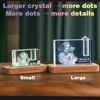 Picture of Custom Photo 3D Laser Crystal: Rectangle | Memorial