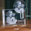 Picture of Custom Photo 3D Laser Crystal: Rectangle | Memorial