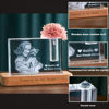 Picture of Custom Photo 3D Laser Crystal: Rectangle | Memorial