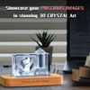 Picture of Custom Photo 3D Laser Crystal: Rectangle | Memorial