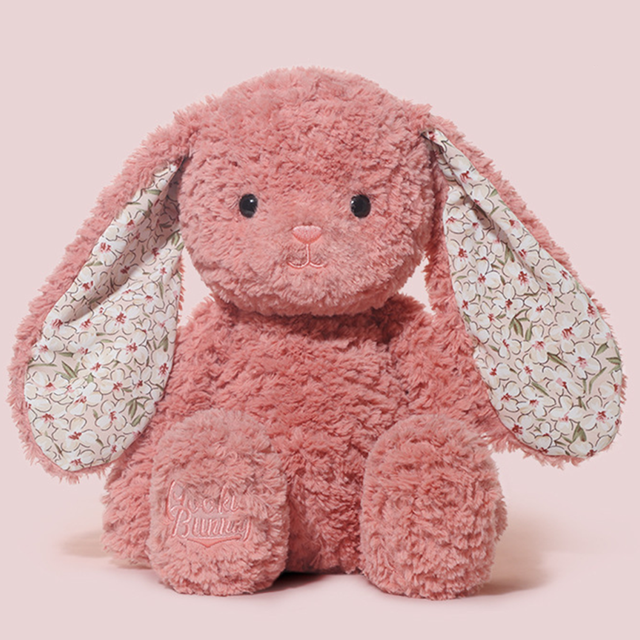 Picture of Personalized Bunny Plush Toy - Personalized Name Embroidery on Ears - Cute Bunny Plush Doll Comforting Doll