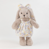 Picture of Personalized Bunny Plush Toy with Embroidered Ears -Personalized Name Stuffed Animal in Floral Dress - Gift for Kids & Baby - copy