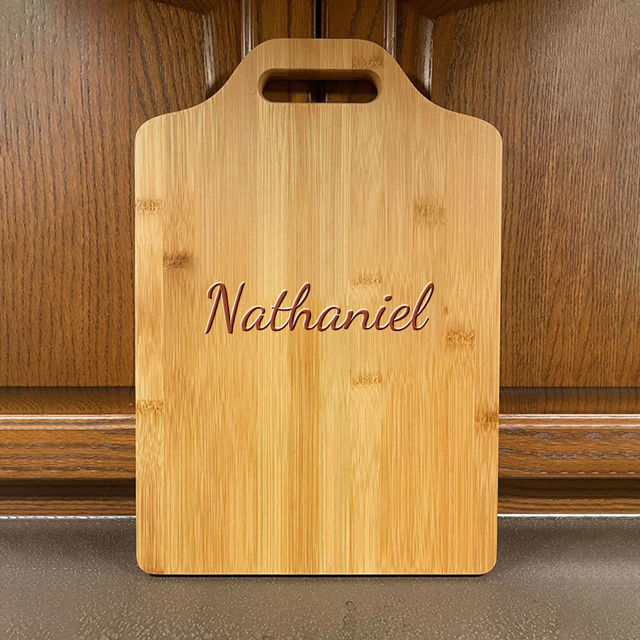 Picture of Personalized Single Name Cutting Board - Personalized Cutting Board for Lovely Person - Best Anniversary Gift