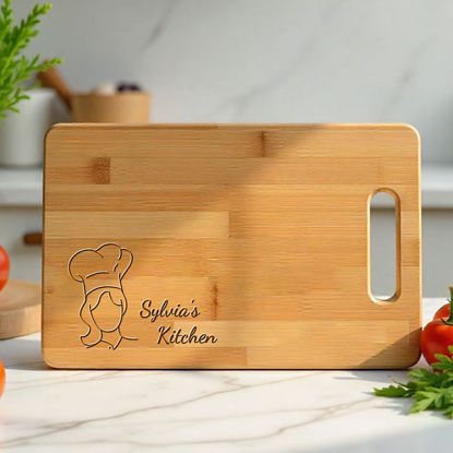 Picture of Personalized Name Cutting Board for Couples - Personalized Cutting Board for Housewarming and Wedding