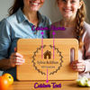 Picture of Personalized Names Cutting Board with Home Address - Personalized Cutting Board for Family