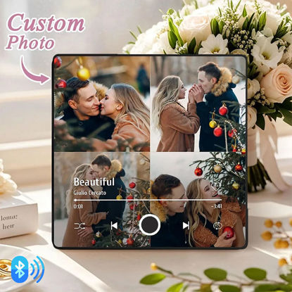 Picture of Personalised Spotify Plaque Magnet - Custom Music Fridge Magnet - Photo Fridge Magnet with song