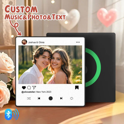 Picture of Valentine's Day Gift - Personalised Spotify Plaque Magnet - Custom Fridge Magnet with song
