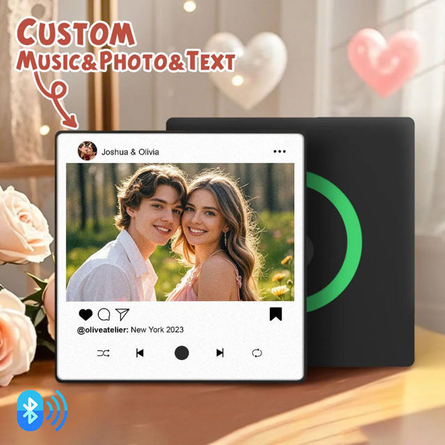 Picture of Valentine's Day Gift - Personalised Spotify Plaque Magnet - Custom Fridge Magnet with song