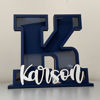 Picture of Personalized Colorful Wooden Letter Piggy Bank - Custom Name Coin Bank for Kids & Adults - Decorative Alphabet Money Box Gift