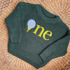 Picture of Personalized Embroidered First Birthday Sweater - Custom Embroidery Sweaters for Kids