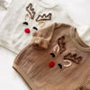 Picture of Personalized Embroidered Christmas Elk Sweater for Kids - Custom Knitted Embroidery Sweater for Toddlers & Baby