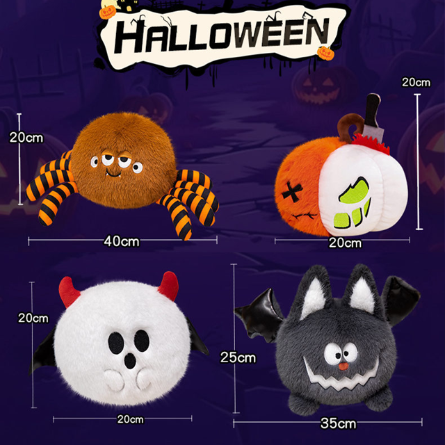 Picture of Halloween Pillow | Halloween Plush Doll Spider Pumpkin Bat Ghost