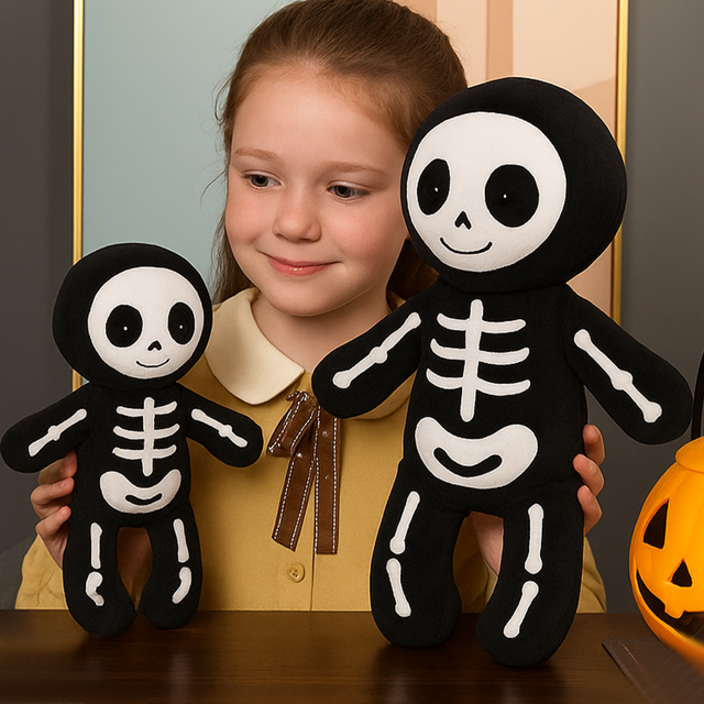 Picture of Halloween Pillow | Halloween Skeleton Plush Doll