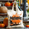 Picture of Custom Halloween Trick or Treat Bag | Personalised Canvas Bag for Halloween for Kid