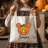 Picture of Custom Halloween Trick or Treat Bag | Personalised Halloween Canvas Bag with Name