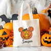 Picture of Custom Halloween Trick or Treat Bag | Personalised Halloween Canvas Bag with Name