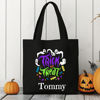 Picture of Custom Halloween Trick or Treat Canvas Bag - Personalised Canvas Bag with Name for Halloween Season