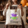 Picture of Custom Halloween Trick or Treat Canvas Bag - Personalised Canvas Bag with Name for Halloween Season