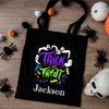 Picture of Custom Halloween Trick or Treat Canvas Bag - Personalised Canvas Bag with Name for Halloween Season