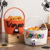 Picture of Custom Embroidered Halloween Candy Basket - Trick or Treat Basket - Halloween Basket for Kid