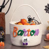 Picture of Custom Embroidered Halloween Candy Basket - Trick or Treat Basket - Halloween Basket for Kid