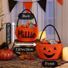 Picture of Personalised Halloween Trick or Treat Basket for Kids - Custom Embroidered Halloween Candy Basket