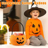 Picture of Personalised Halloween Trick or Treat Basket for Kids - Custom Embroidered Halloween Candy Basket