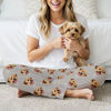 Picture of Custom Pajama Pants with Pets Face and Name - Personalized Pajama bottoms with Faces