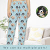 Picture of Custom Pajama Pants with Pets Face and Name - Personalized Pajama bottoms with Faces