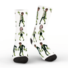 Picture of Custom Halloween Zombie Face Socks – Funny Personalized Monster Socks for Men Women Kids Gift