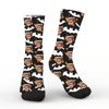 Picture of Custom Halloween Face Socks - Bats and Stars Personalized Funny Socks - Personalized Socks for Men Women Kids