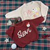 Picture of Newborn Baby Embroidered Sweater Set - Custom Embroidered Baby Sweaters -  Baby Shower Gift