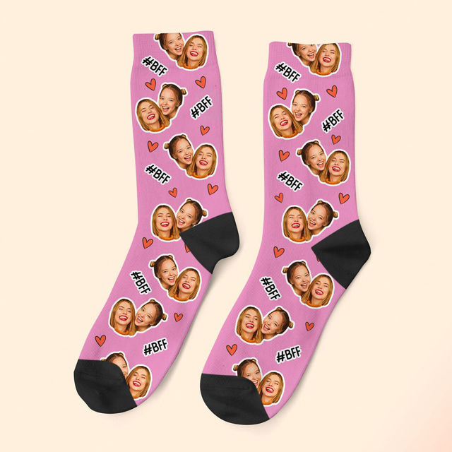 Picture of Custom Best Friends Socks - Personalized Christmas Gift for Friends
